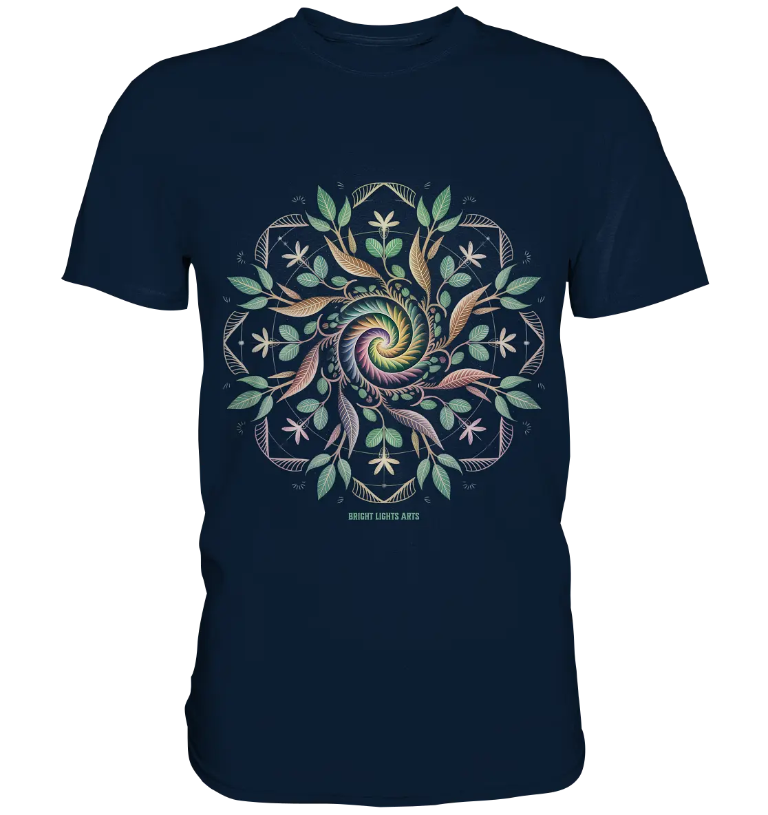 Terra Lumina – Leuchtendes Mandala aus Erde, Licht & Leben - Premium Shirt Bright Lights Arts
