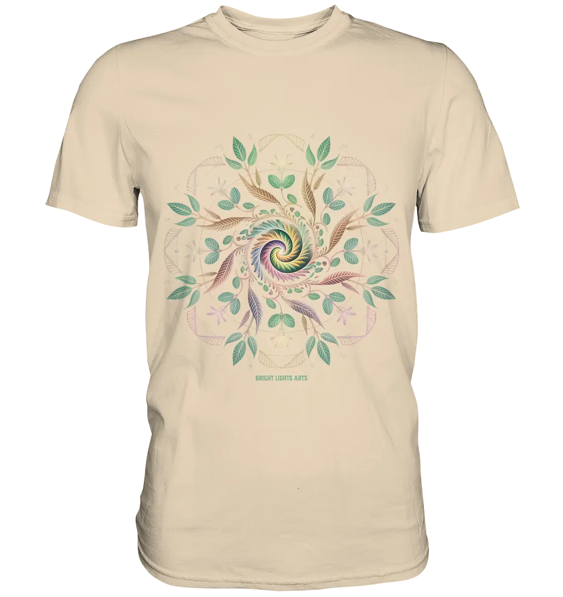 Terra Lumina – Leuchtendes Mandala aus Erde, Licht & Leben - Premium Shirt Bright Lights Arts