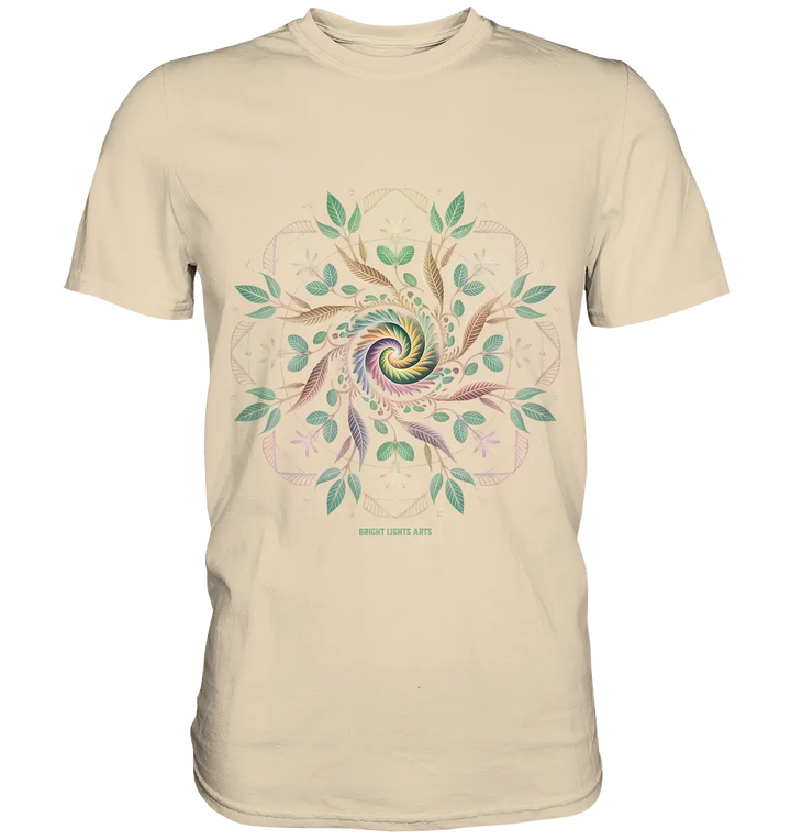 Terra Lumina – Leuchtendes Mandala aus Erde, Licht & Leben - Premium Shirt Bright Lights Arts