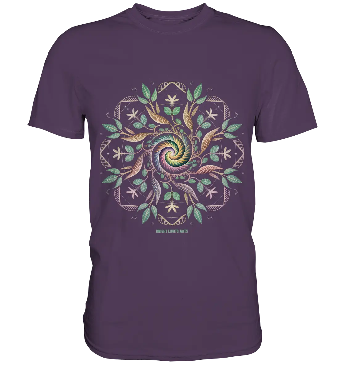 Terra Lumina – Leuchtendes Mandala aus Erde, Licht & Leben - Premium Shirt Bright Lights Arts