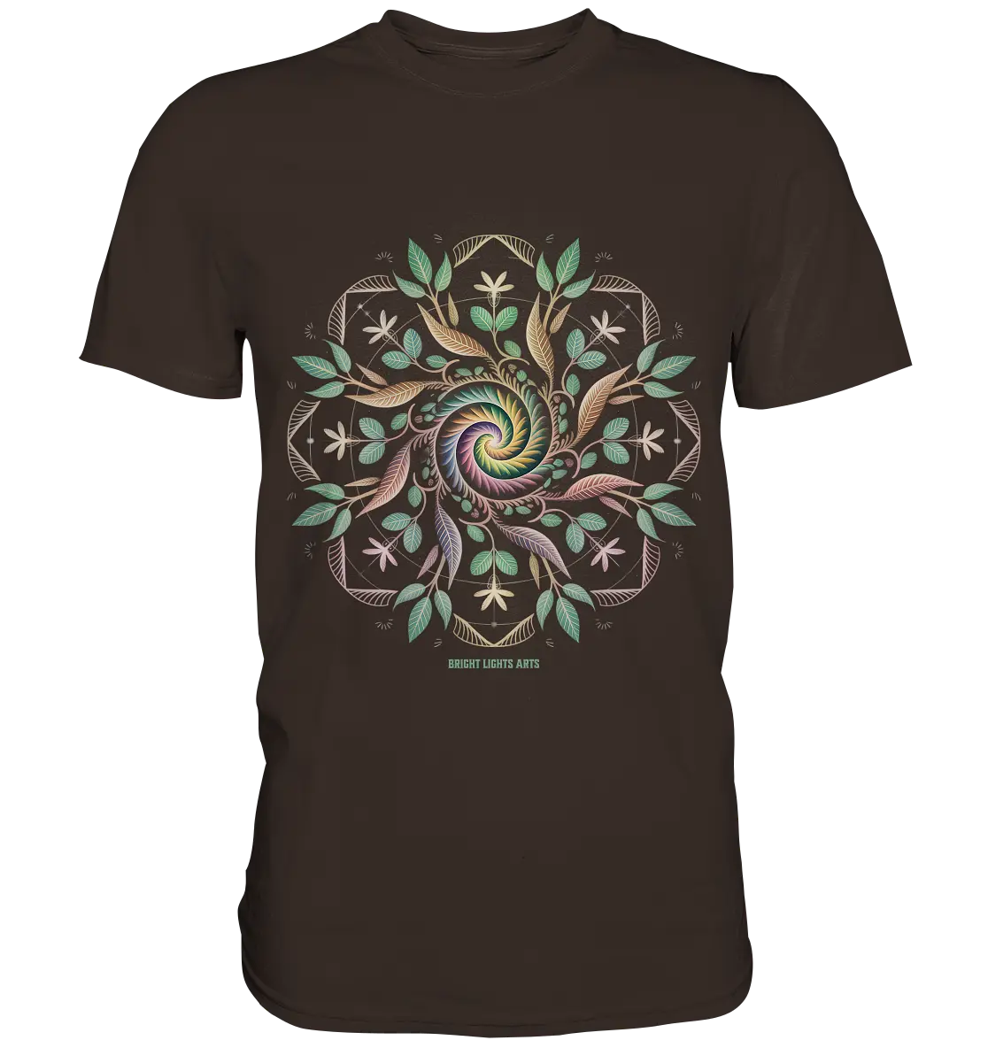 Terra Lumina – Leuchtendes Mandala aus Erde, Licht & Leben - Premium Shirt Bright Lights Arts