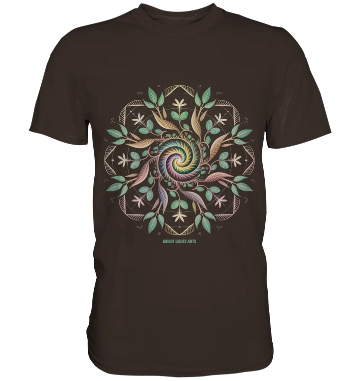 Terra Lumina – Leuchtendes Mandala aus Erde, Licht & Leben - Premium Shirt Bright Lights Arts