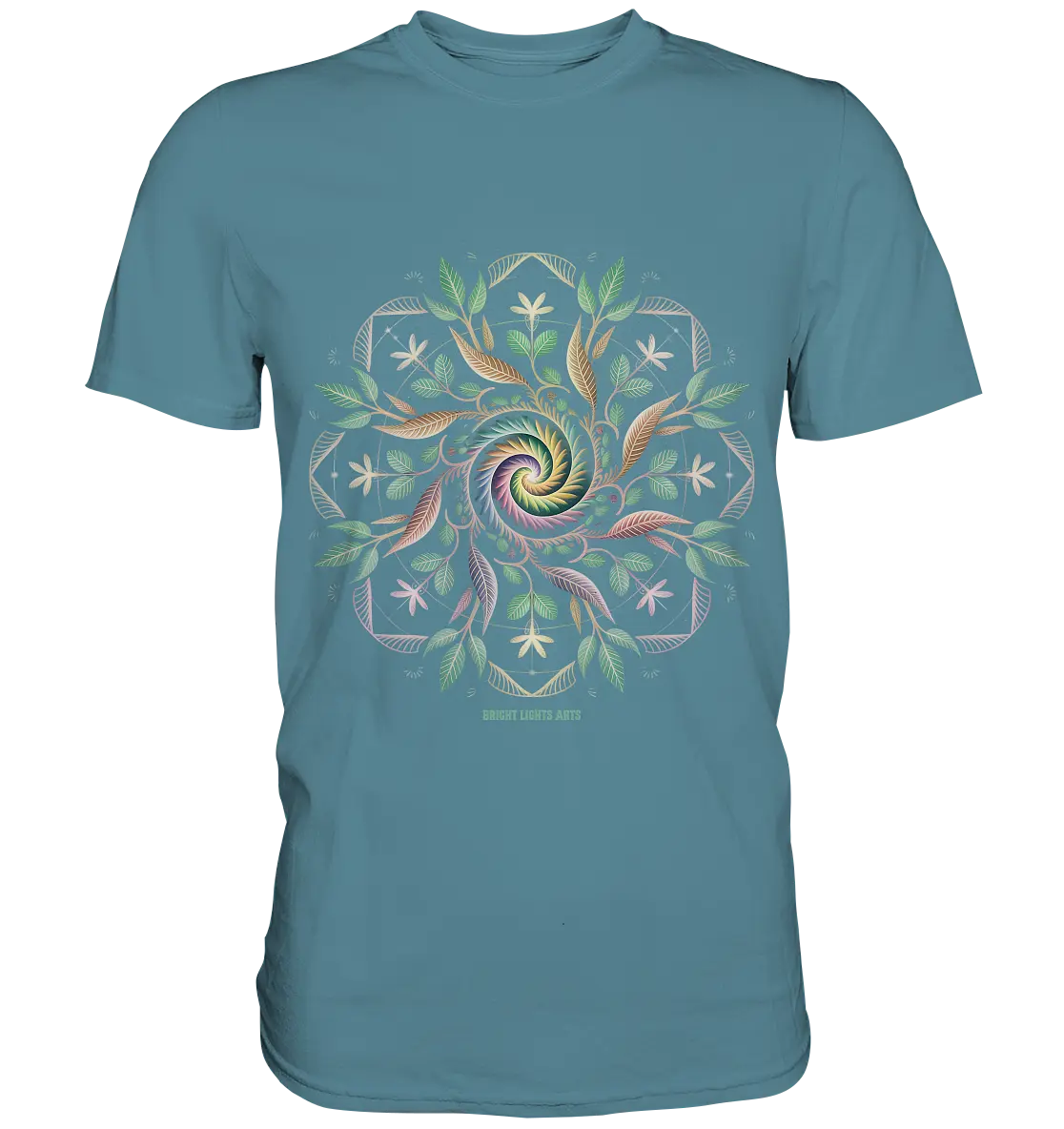Terra Lumina – Leuchtendes Mandala aus Erde, Licht & Leben - Premium Shirt Bright Lights Arts