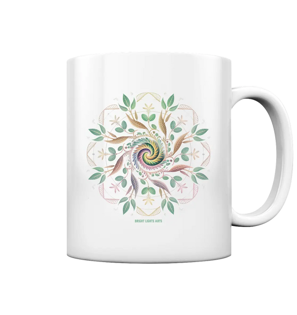 Terra Lumina – Leuchtendes Mandala aus Erde, Licht & Leben - Tasse glossy Bright Lights Arts