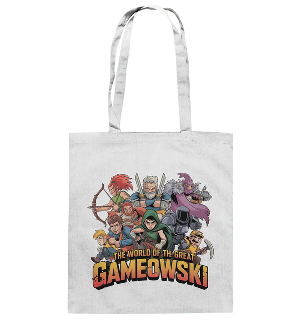 The Great Gameowski – Comic - Gaming - Abenteuer in epischer Farbwelt - Baumwolltasche - Bright Lights Arts