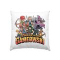 The Great Gameowski – Comic - Gaming - Abenteuer in epischer Farbwelt - Kissen 40x40cm - Bright Lights Arts