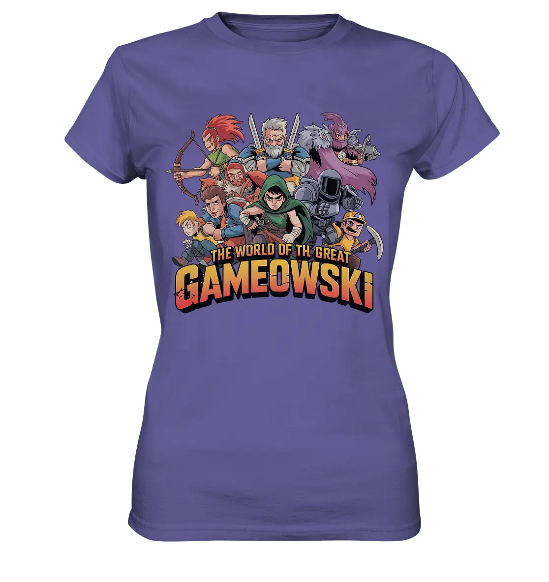 The Great Gameowski – Comic - Gaming - Abenteuer in epischer Farbwelt - Ladies Premium Shirt - Bright Lights Arts
