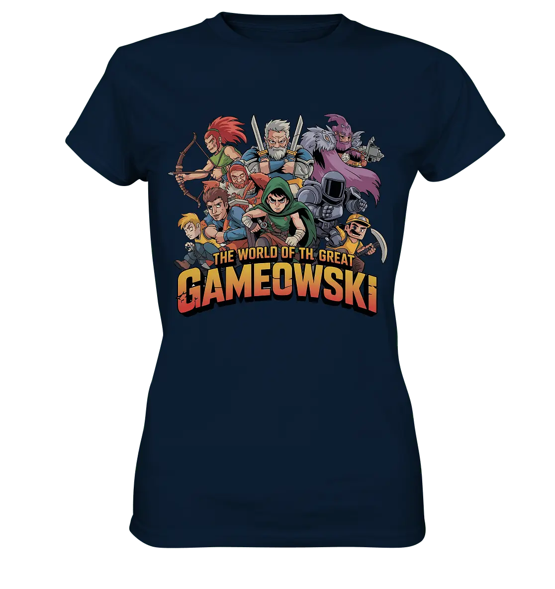 The Great Gameowski – Comic - Gaming - Abenteuer in epischer Farbwelt - Ladies Premium Shirt - Bright Lights Arts