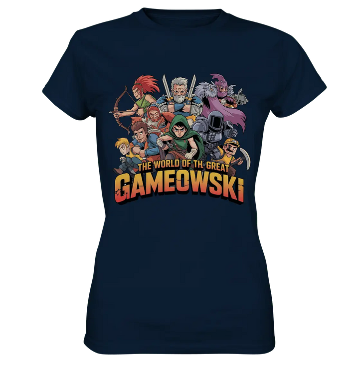 The Great Gameowski – Comic - Gaming - Abenteuer in epischer Farbwelt - Ladies Premium Shirt - Bright Lights Arts