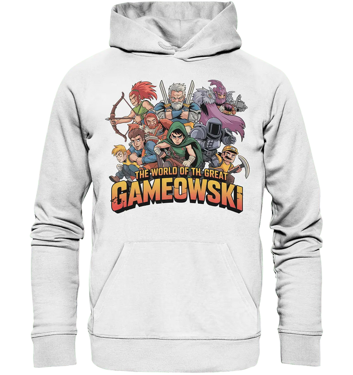 The Great Gameowski – Comic - Gaming - Abenteuer in epischer Farbwelt - Organic Hoodie - Bright Lights Arts