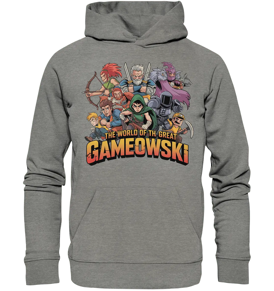 The Great Gameowski – Comic - Gaming - Abenteuer in epischer Farbwelt - Organic Hoodie - Bright Lights Arts