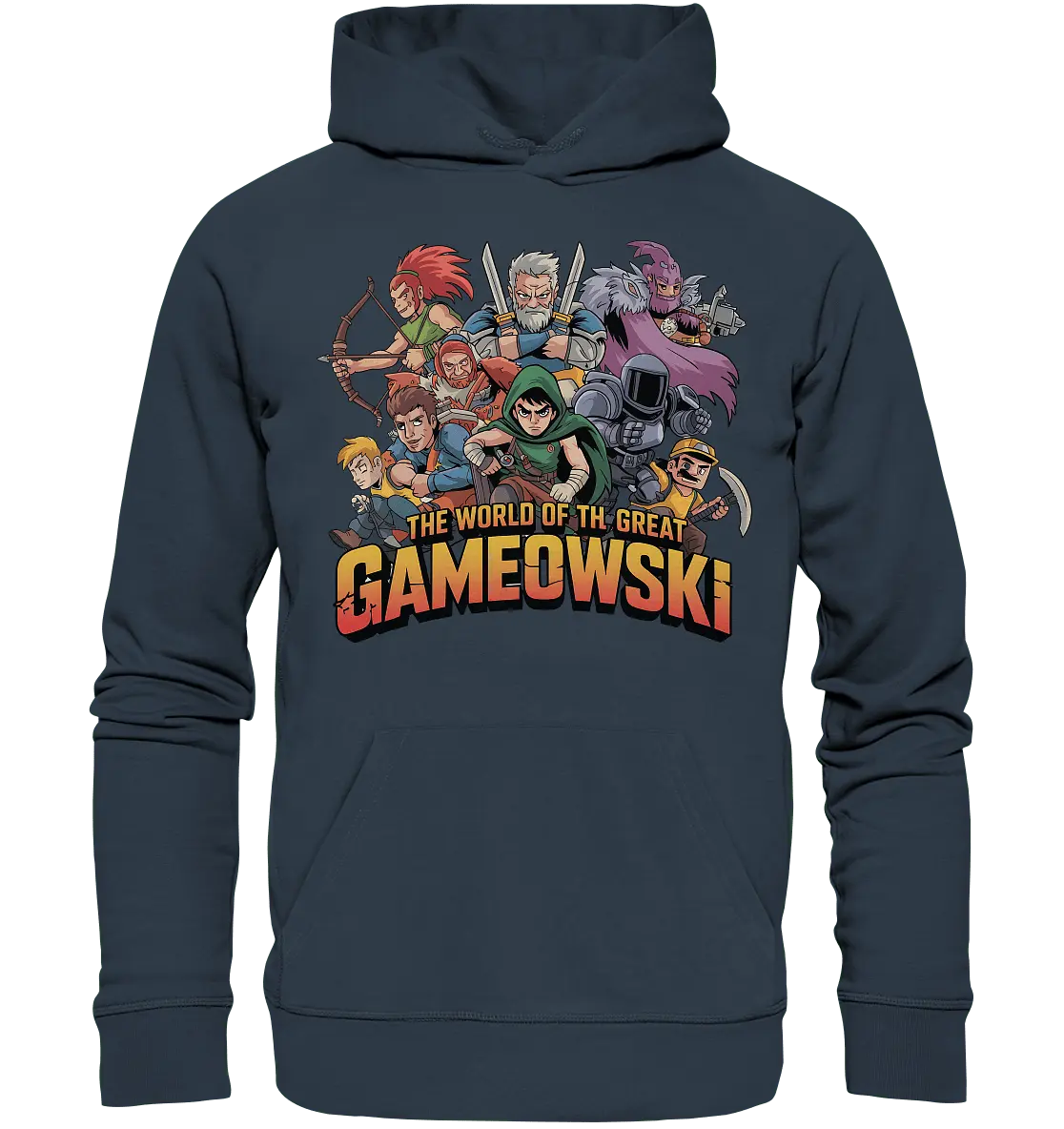 The Great Gameowski – Comic - Gaming - Abenteuer in epischer Farbwelt - Organic Hoodie - Bright Lights Arts