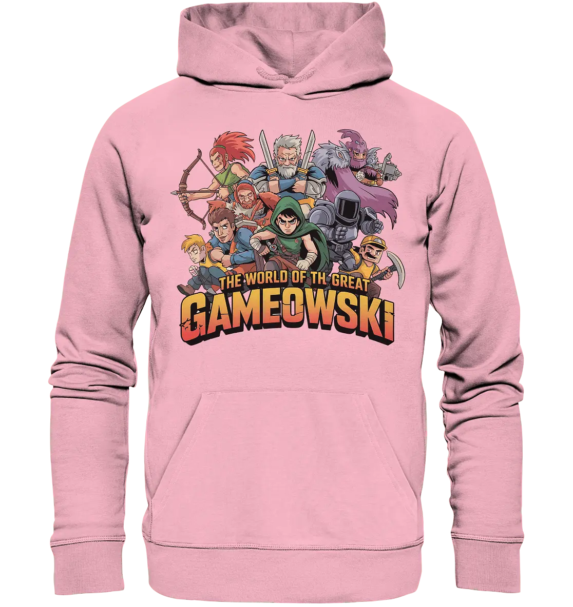 The Great Gameowski – Comic - Gaming - Abenteuer in epischer Farbwelt - Organic Hoodie - Bright Lights Arts