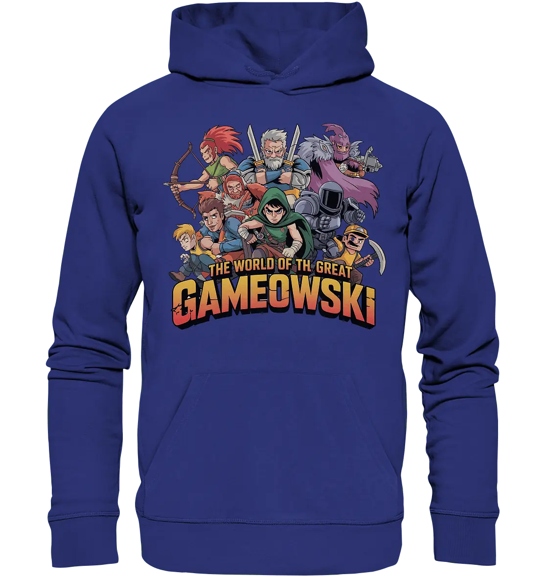 The Great Gameowski – Comic - Gaming - Abenteuer in epischer Farbwelt - Organic Hoodie - Bright Lights Arts