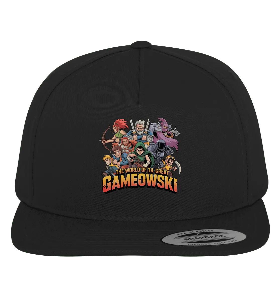 The Great Gameowski – Comic - Gaming - Abenteuer in epischer Farbwelt - Premium Snapback - Bright Lights Arts