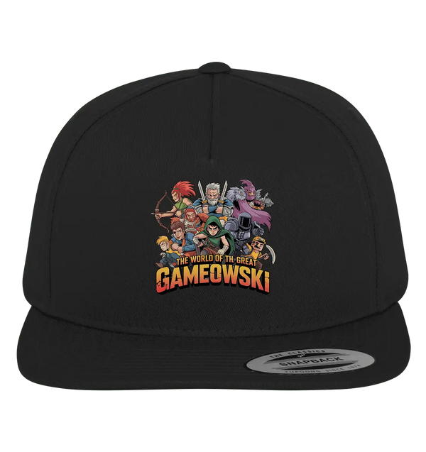 The Great Gameowski – Comic - Gaming - Abenteuer in epischer Farbwelt - Premium Snapback - Bright Lights Arts