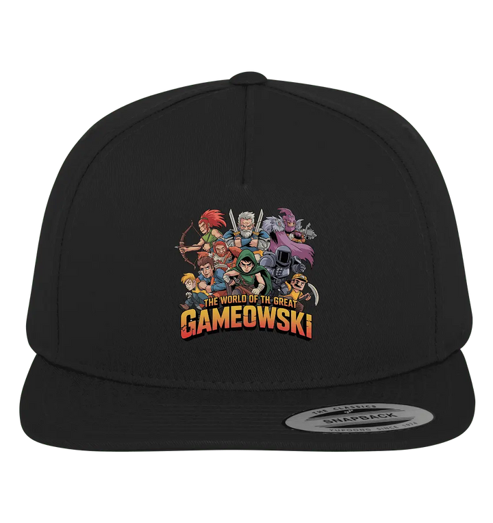 The Great Gameowski – Comic - Gaming - Abenteuer in epischer Farbwelt - Premium Snapback - Bright Lights Arts