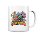 The Great Gameowski – Comic - Gaming - Abenteuer in epischer Farbwelt - Tasse glossy - Bright Lights Arts