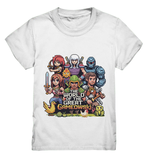 The World of the Great Gameowski – Exklusives Pixel - Art Design - Kids Premium Shirt - Bright Lights Arts