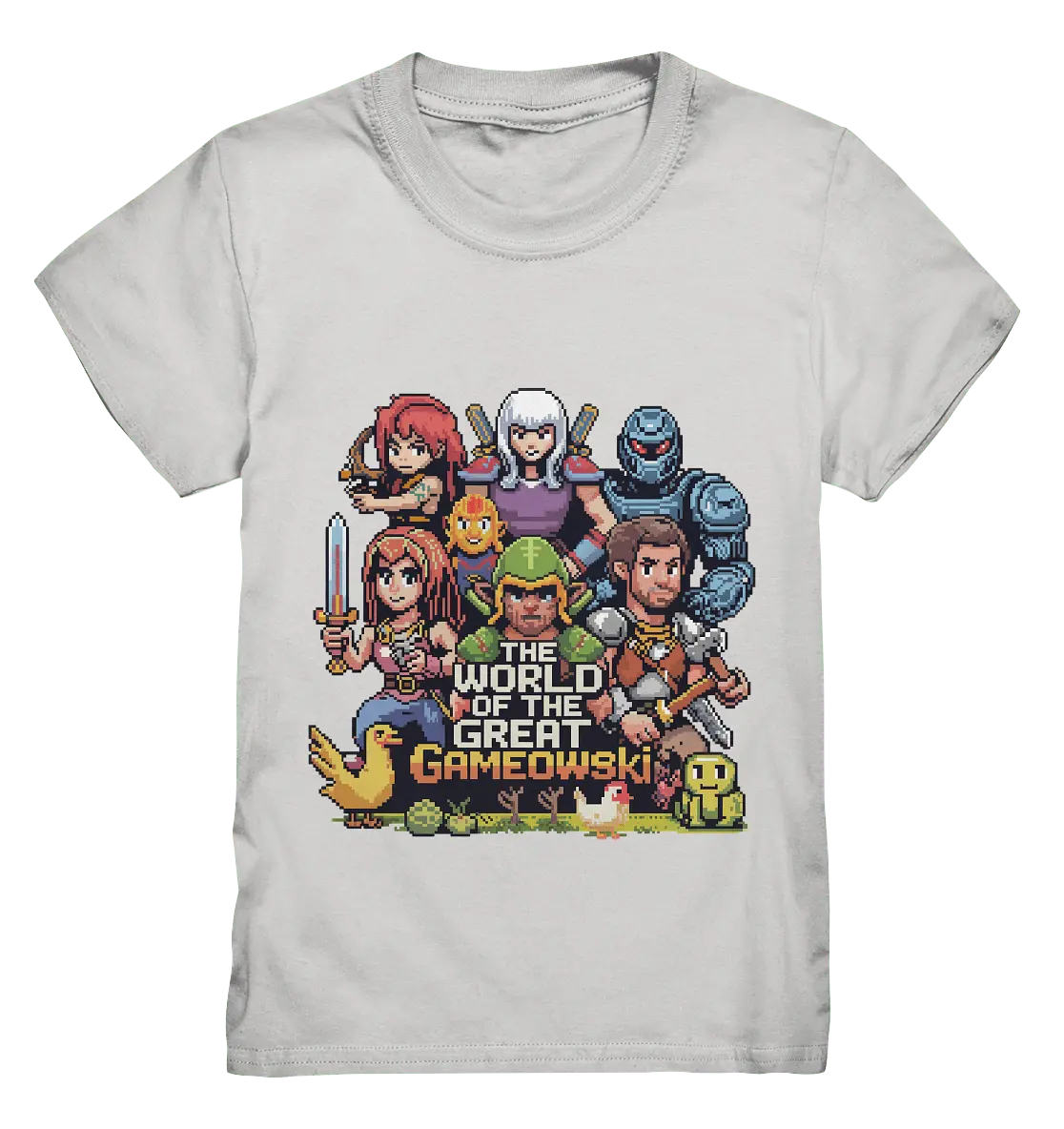 The World of the Great Gameowski – Exklusives Pixel - Art Design - Kids Premium Shirt - Bright Lights Arts