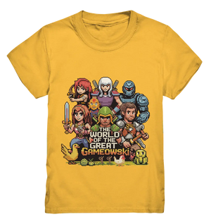 The World of the Great Gameowski – Exklusives Pixel - Art Design - Kids Premium Shirt - Bright Lights Arts