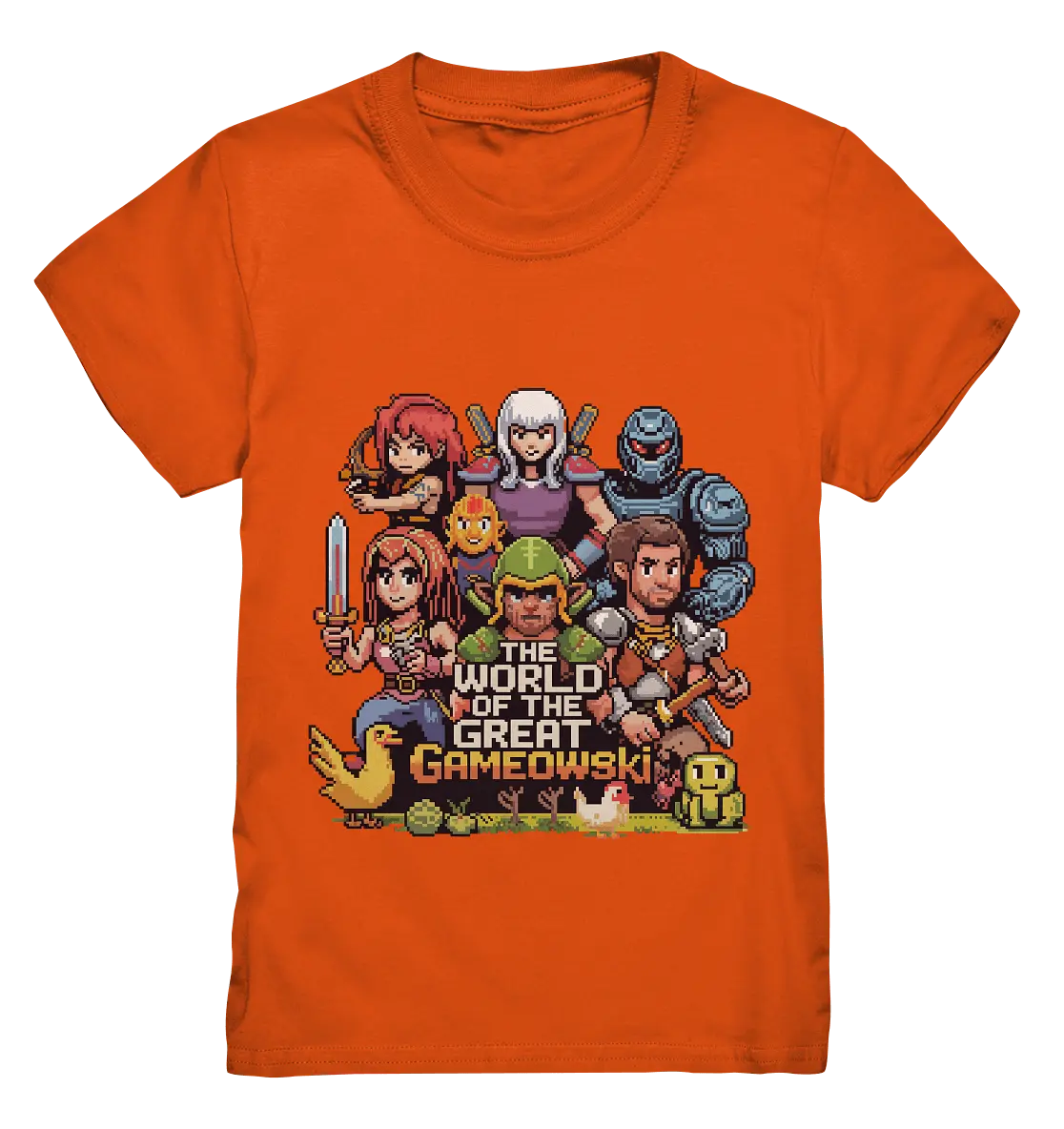 The World of the Great Gameowski – Exklusives Pixel - Art Design - Kids Premium Shirt - Bright Lights Arts