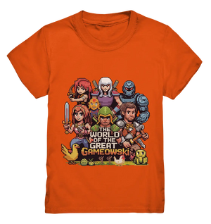 The World of the Great Gameowski – Exklusives Pixel - Art Design - Kids Premium Shirt - Bright Lights Arts
