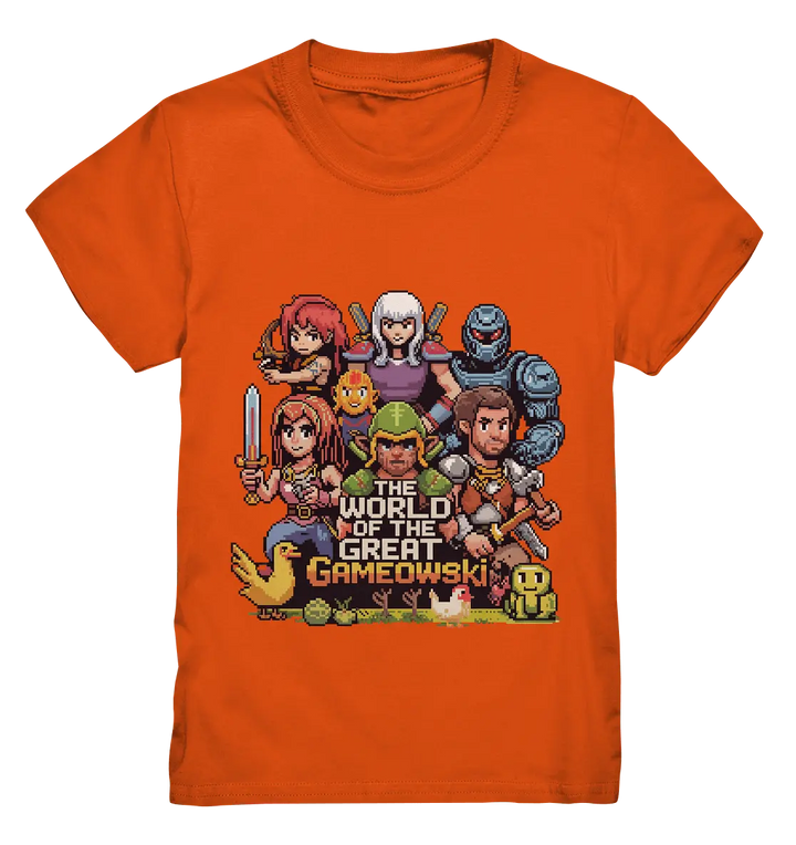 The World of the Great Gameowski – Exklusives Pixel - Art Design - Kids Premium Shirt - Bright Lights Arts