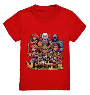 The World of the Great Gameowski – Exklusives Pixel - Art Design - Kids Premium Shirt - Bright Lights Arts