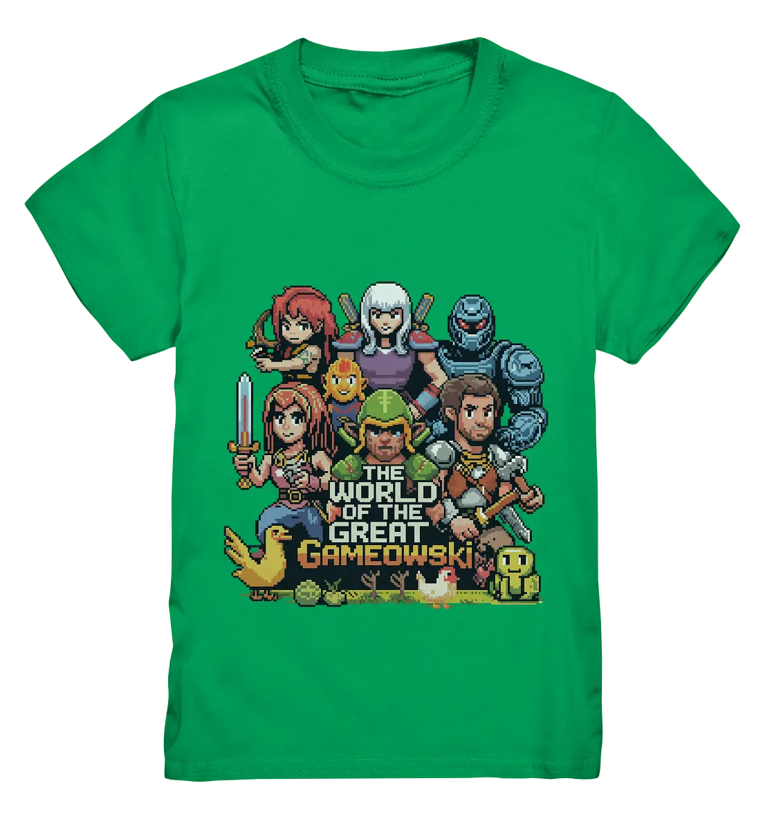 The World of the Great Gameowski – Exklusives Pixel - Art Design - Kids Premium Shirt - Bright Lights Arts