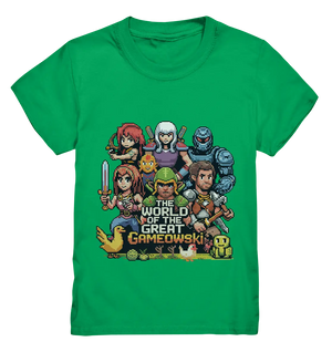 The World of the Great Gameowski – Exklusives Pixel - Art Design - Kids Premium Shirt - Bright Lights Arts