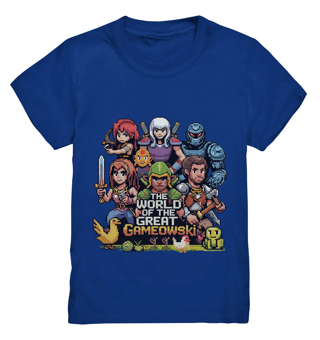 The World of the Great Gameowski – Exklusives Pixel - Art Design - Kids Premium Shirt - Bright Lights Arts