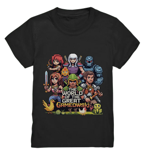 The World of the Great Gameowski – Exklusives Pixel - Art Design - Kids Premium Shirt - Bright Lights Arts