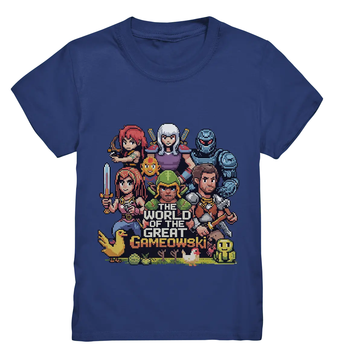 The World of the Great Gameowski – Exklusives Pixel - Art Design - Kids Premium Shirt - Bright Lights Arts