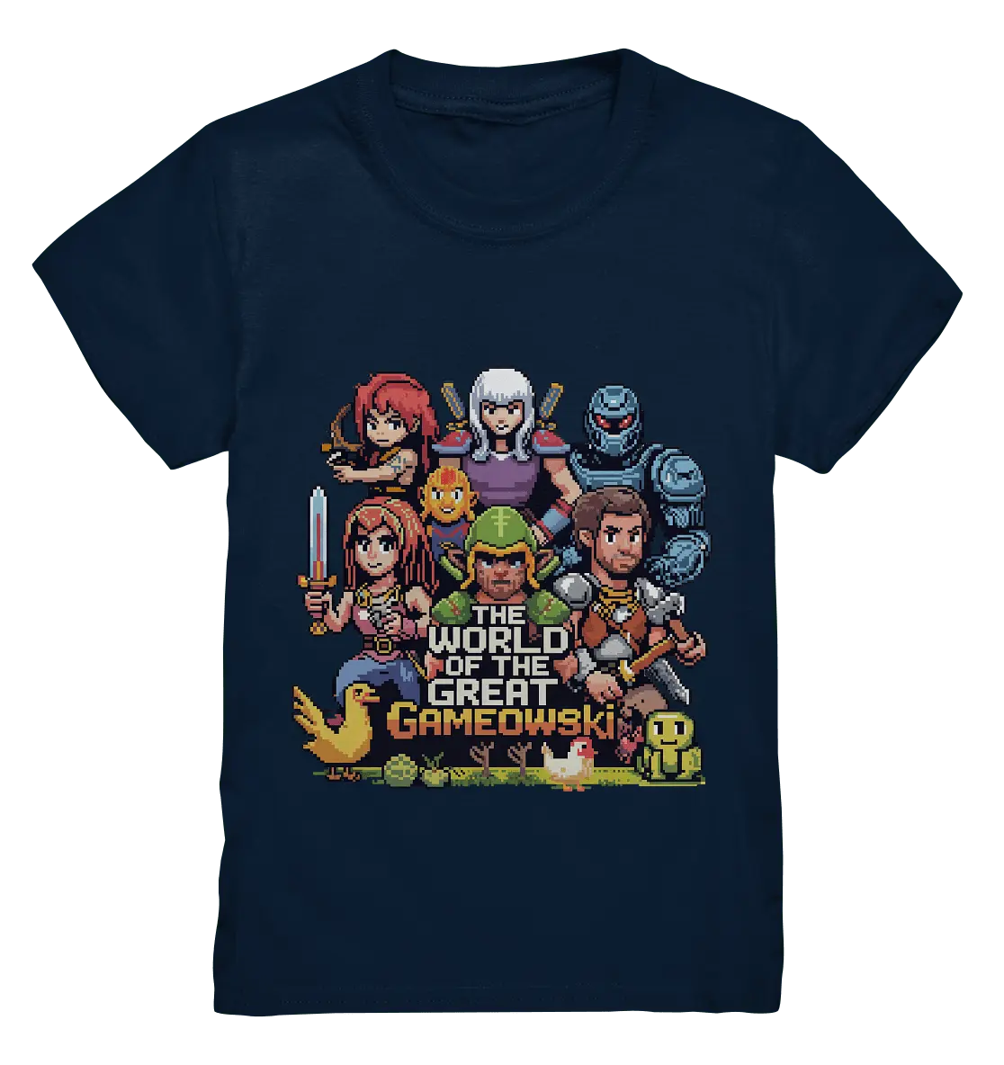 The World of the Great Gameowski – Exklusives Pixel - Art Design - Kids Premium Shirt - Bright Lights Arts