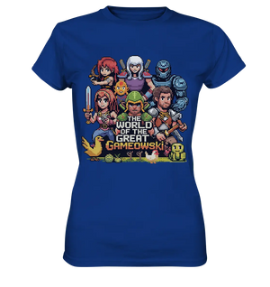 The World of the Great Gameowski – Exklusives Pixel - Art Design - Ladies Premium Shirt - Bright Lights Arts