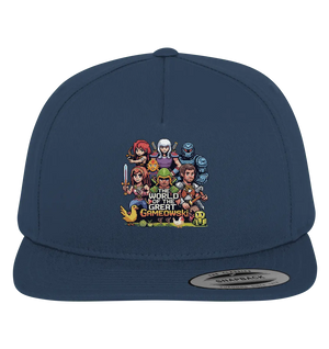 The World of the Great Gameowski – Exklusives Pixel - Art Design - Premium Snapback - Bright Lights Arts