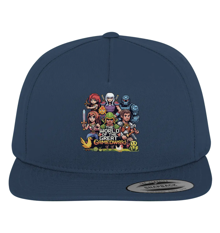 The World of the Great Gameowski – Exklusives Pixel - Art Design - Premium Snapback - Bright Lights Arts