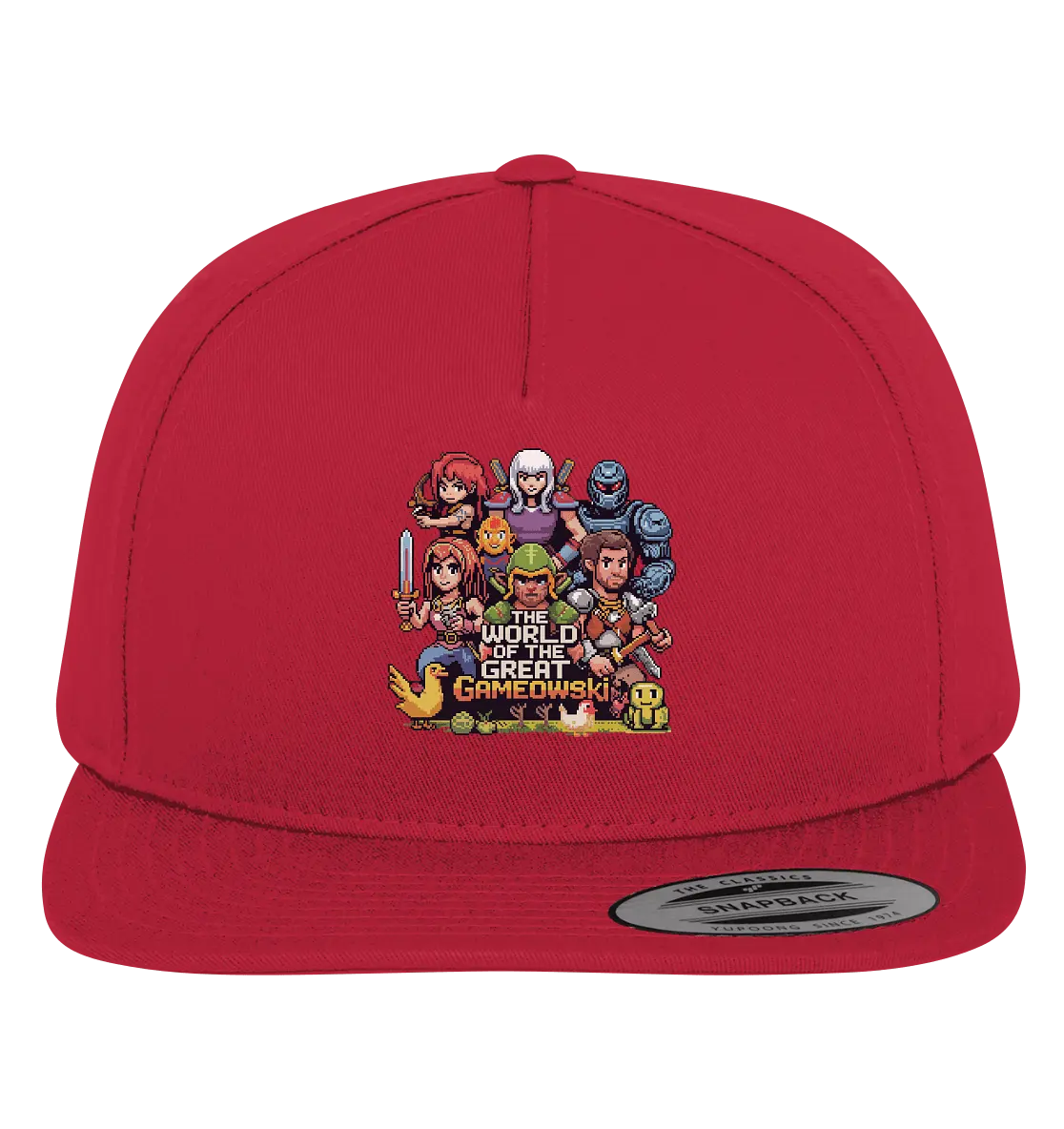 The World of the Great Gameowski – Exklusives Pixel - Art Design - Premium Snapback - Bright Lights Arts