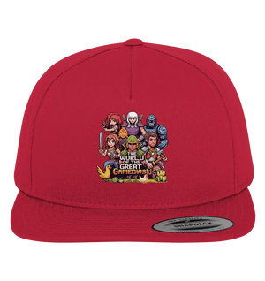 The World of the Great Gameowski – Exklusives Pixel - Art Design - Premium Snapback - Bright Lights Arts