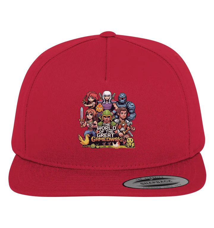 The World of the Great Gameowski – Exklusives Pixel - Art Design - Premium Snapback - Bright Lights Arts