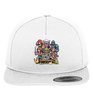 The World of the Great Gameowski – Exklusives Pixel - Art Design - Premium Snapback - Bright Lights Arts