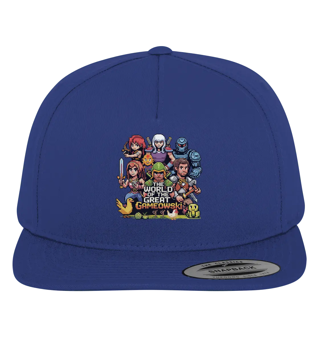 The World of the Great Gameowski – Exklusives Pixel - Art Design - Premium Snapback - Bright Lights Arts