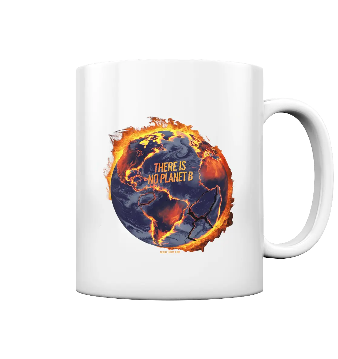 There is no planet B - Tasse glossy Bright Lights Arts