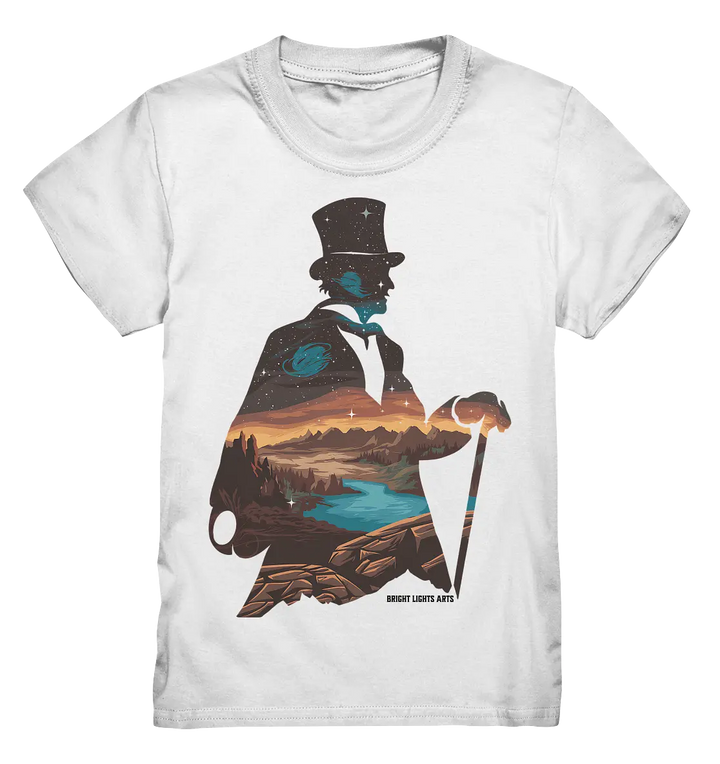 Time Traveler im Zylinderhut  - Kids Premium Shirt Bright Lights Arts