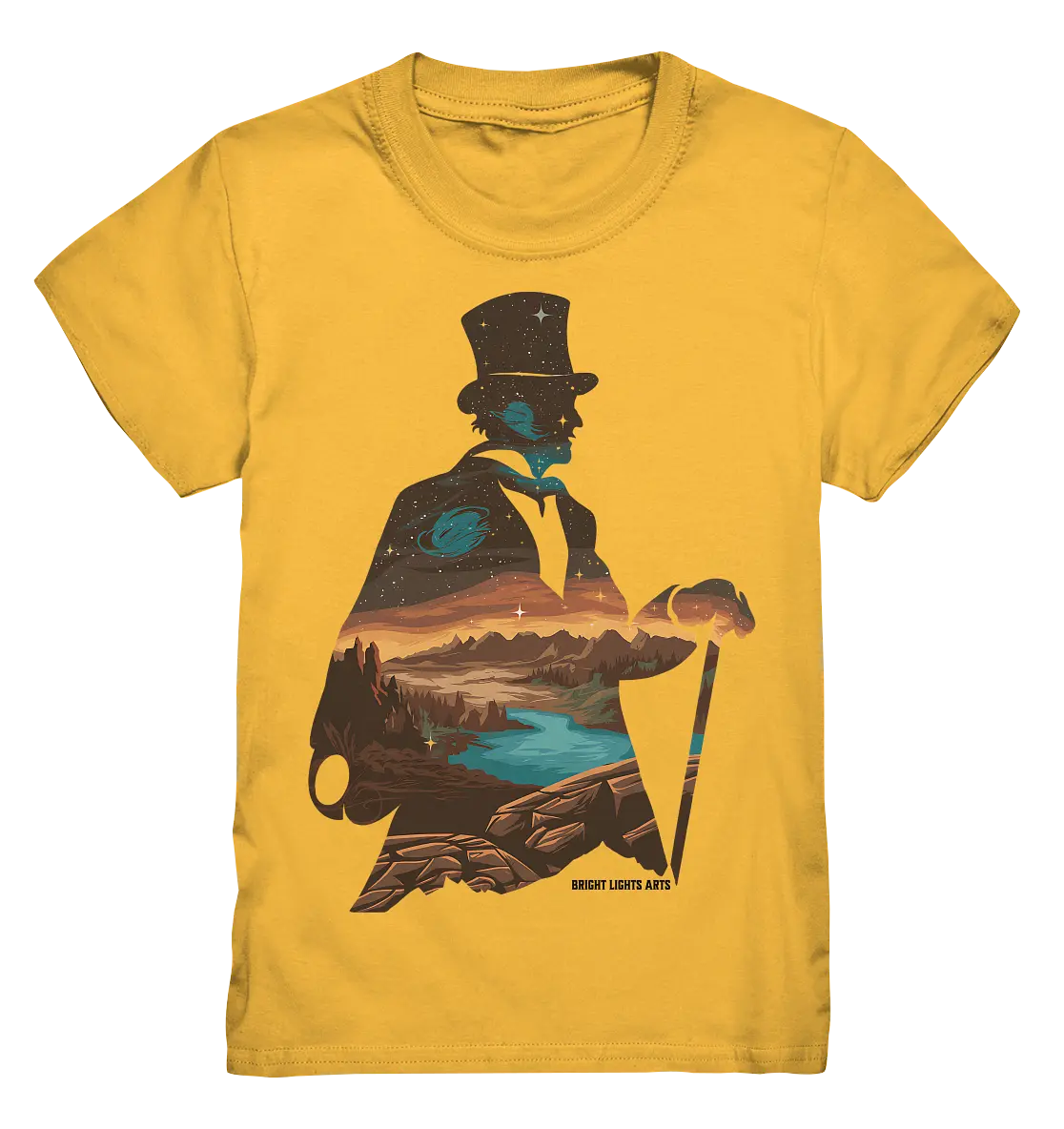 Time Traveler im Zylinderhut  - Kids Premium Shirt Bright Lights Arts