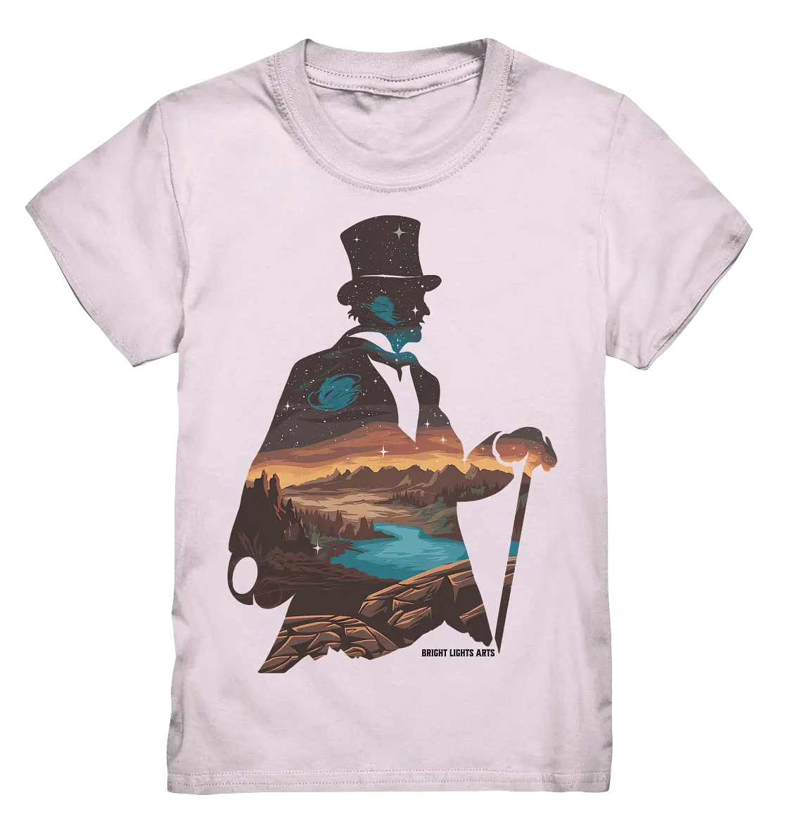 Time Traveler im Zylinderhut  - Kids Premium Shirt Bright Lights Arts
