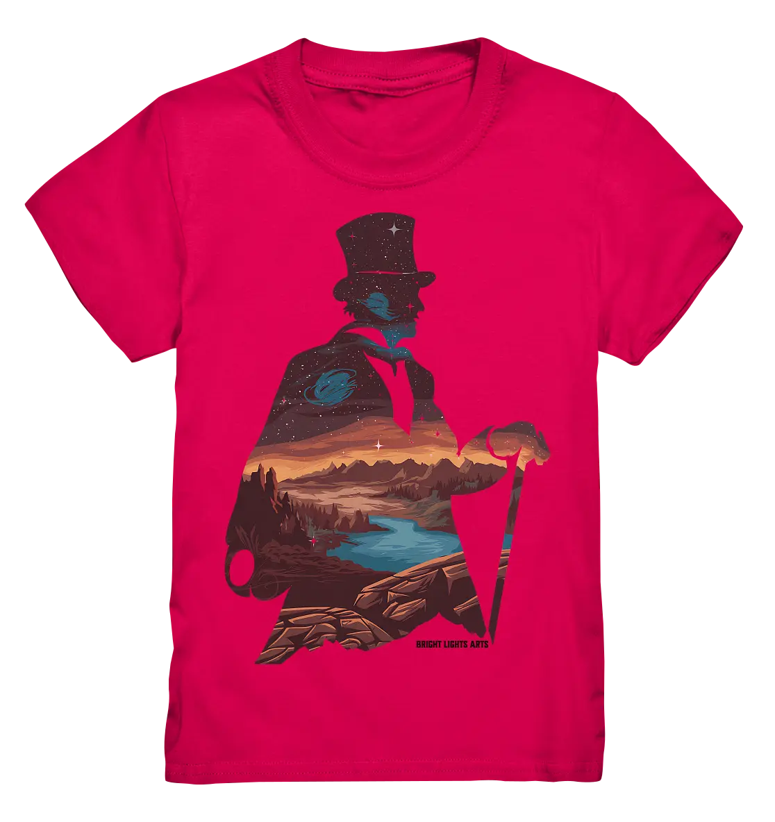 Time Traveler im Zylinderhut  - Kids Premium Shirt Bright Lights Arts