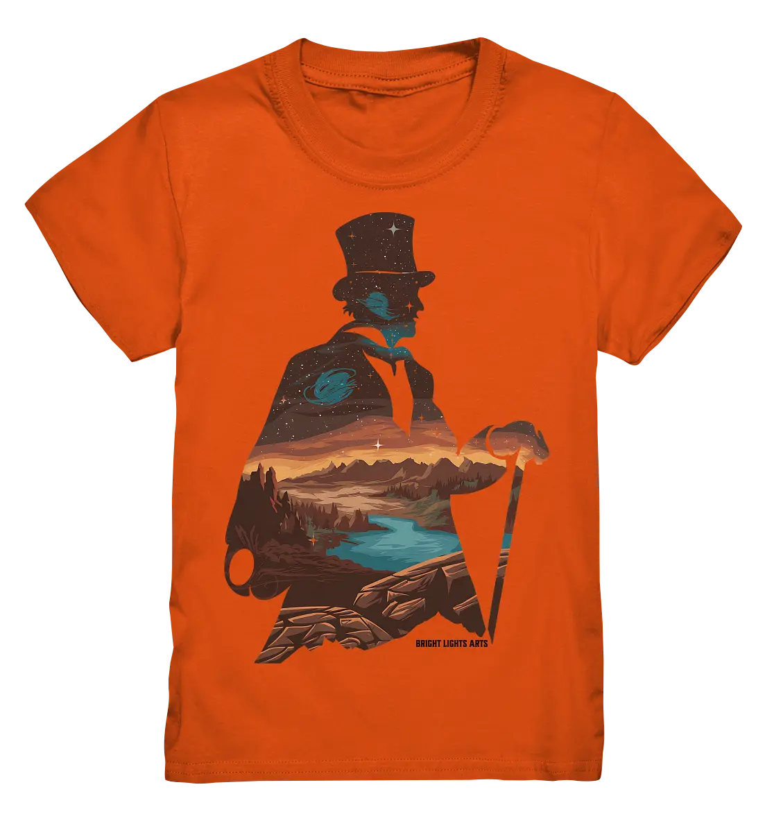 Time Traveler im Zylinderhut  - Kids Premium Shirt Bright Lights Arts