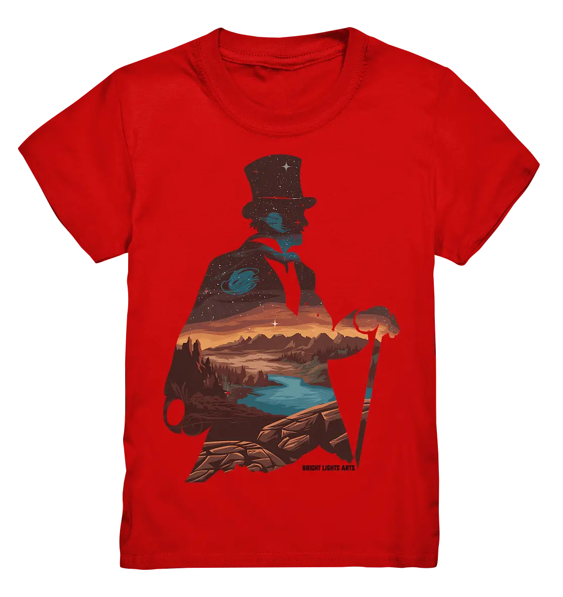 Time Traveler im Zylinderhut  - Kids Premium Shirt Bright Lights Arts